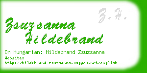 zsuzsanna hildebrand business card